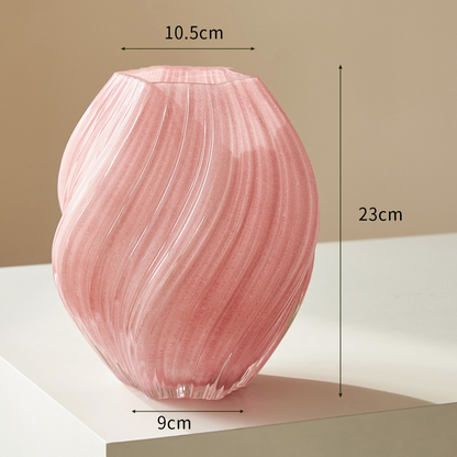Hand-Blown Irregular Glass Vase, glass vase — view 8
