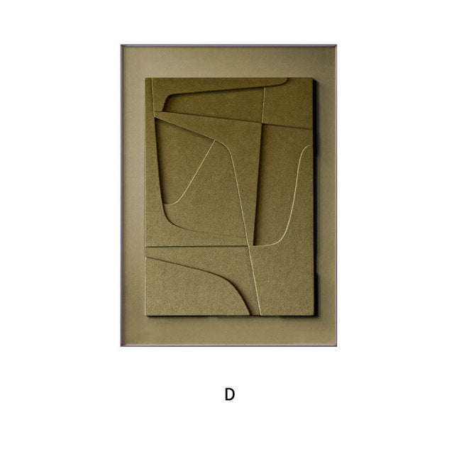 Geometric Abstract Canvas Wall Art — view 2