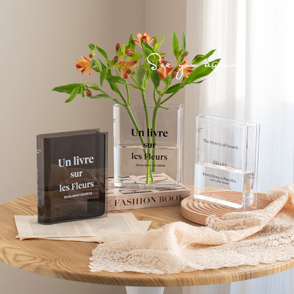 Acrylic Book Vase, acrylic vase — view 3
