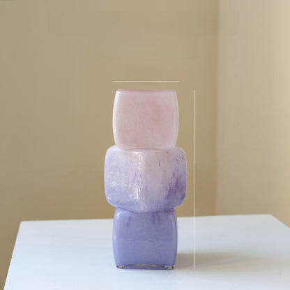 Gradient Geometric Glass Vase, glass vase — view 8