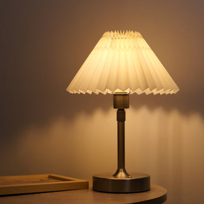 USB Table Lamp, fabric shade USB table lamp — view 10