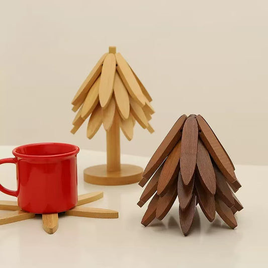 Bamboo Tree-Design Coaster Set — bamboo coasters | BYHIMSELF