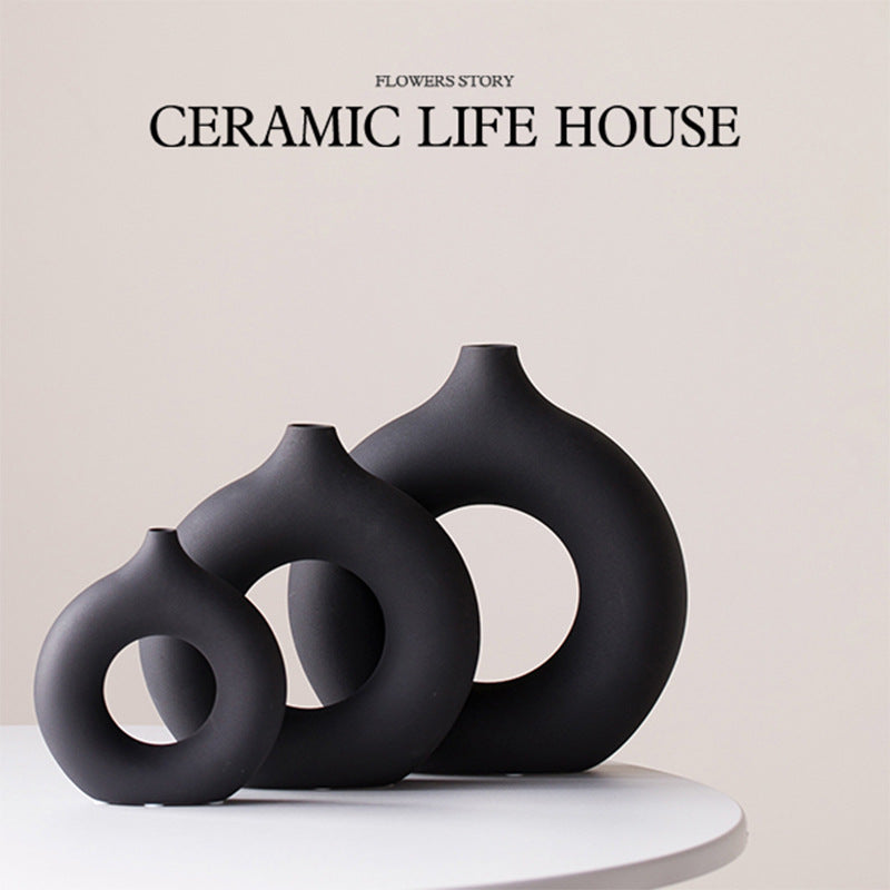 Minimalist Ceramic Vase, matte vase — view 2