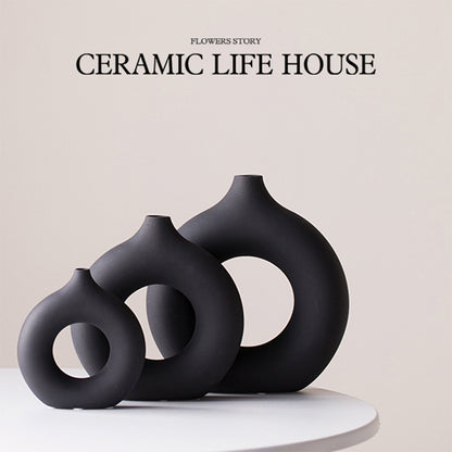 Minimalist Ceramic Vase, matte vase — view 2