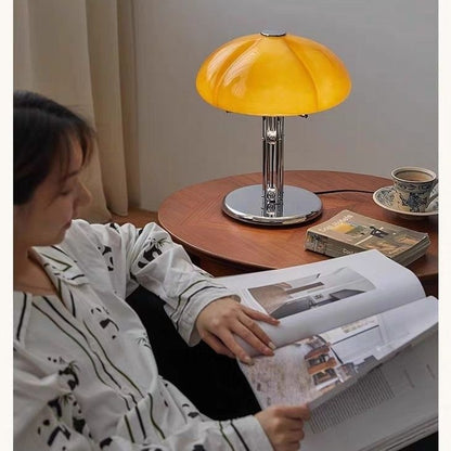Vintage Bauhaus Mushroom Table Lamp Rechargeable Bedside Lighting, Bauhaus mushroom table lamp — view 3
