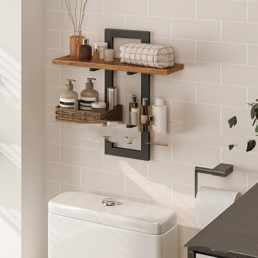 Carbon Steel Floating Wall Shelf — main view