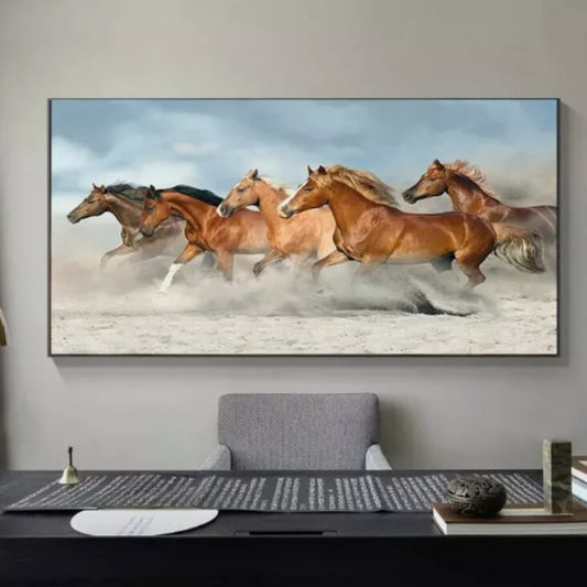 Galloping Horse Art Print — equestrian wall art | BYHIMSELF