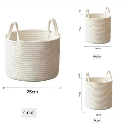 Cotton Laundry Storage Basket — view 11