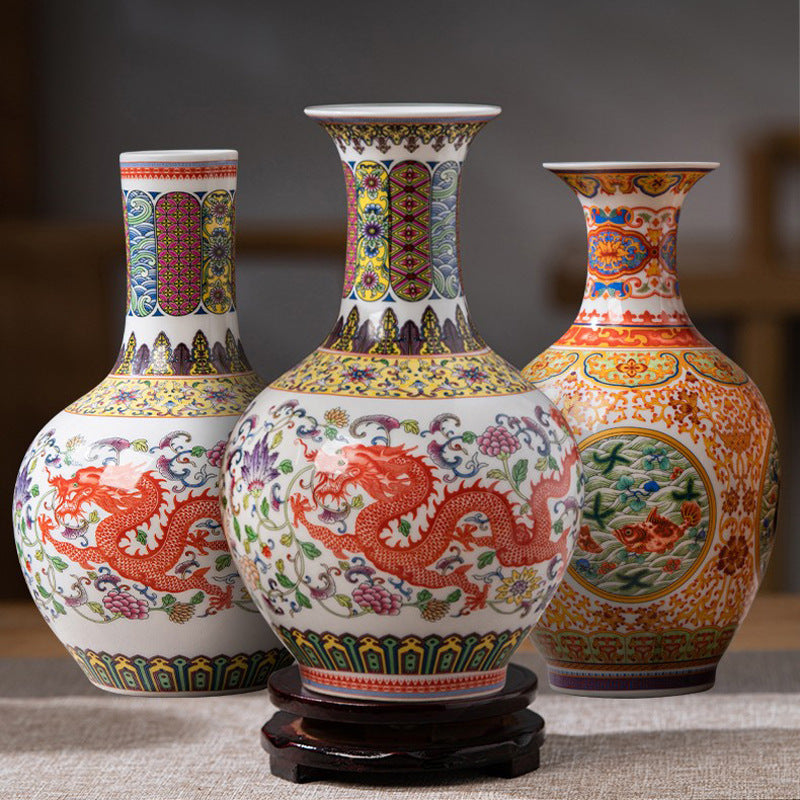 Porcelain Vase, porcelain decor — view 2