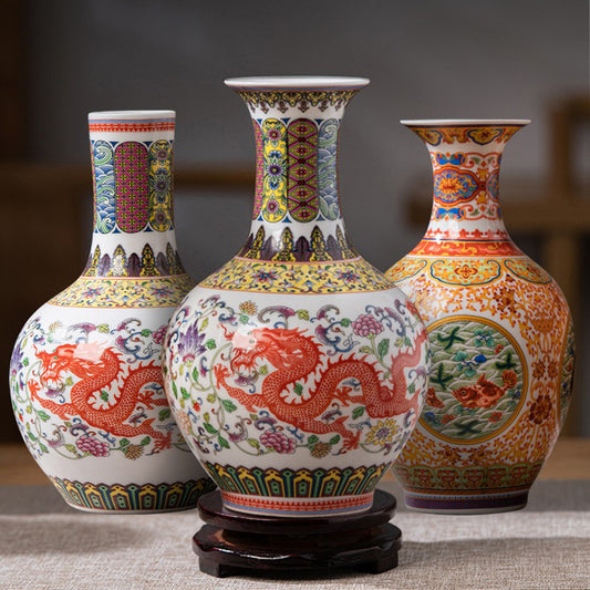 Porcelain Vase, porcelain decor — view 2