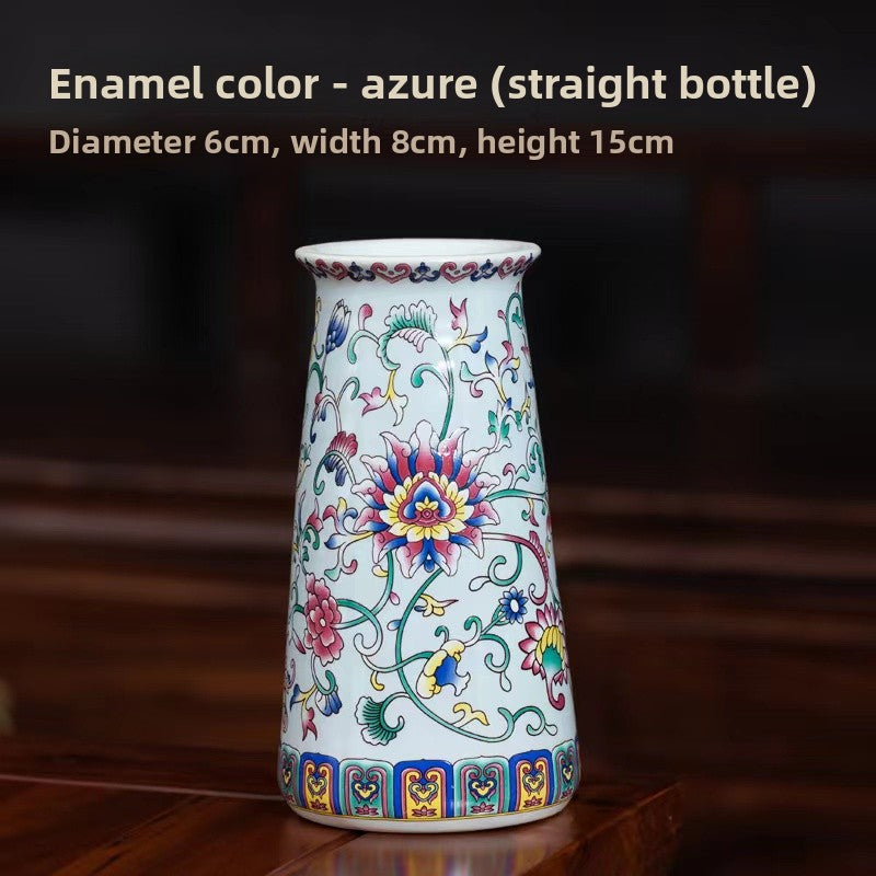 Hand-Enamelled Vase, enamel ceramic — view 7