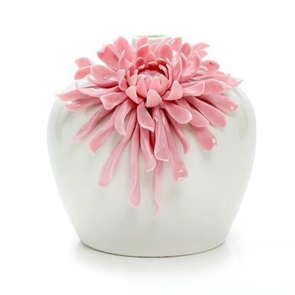 Handmade Chrysanthemum Vase, ceramic vase — view 5