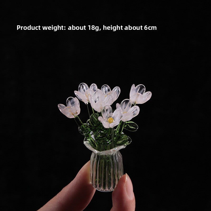Handmade Glass Bouquet & Vase — view 15