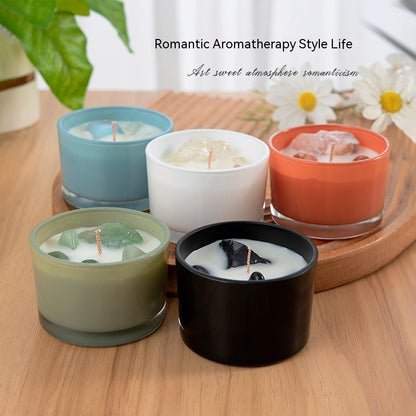 Crystal-Topped Soy Aromatherapy Candle — view 5