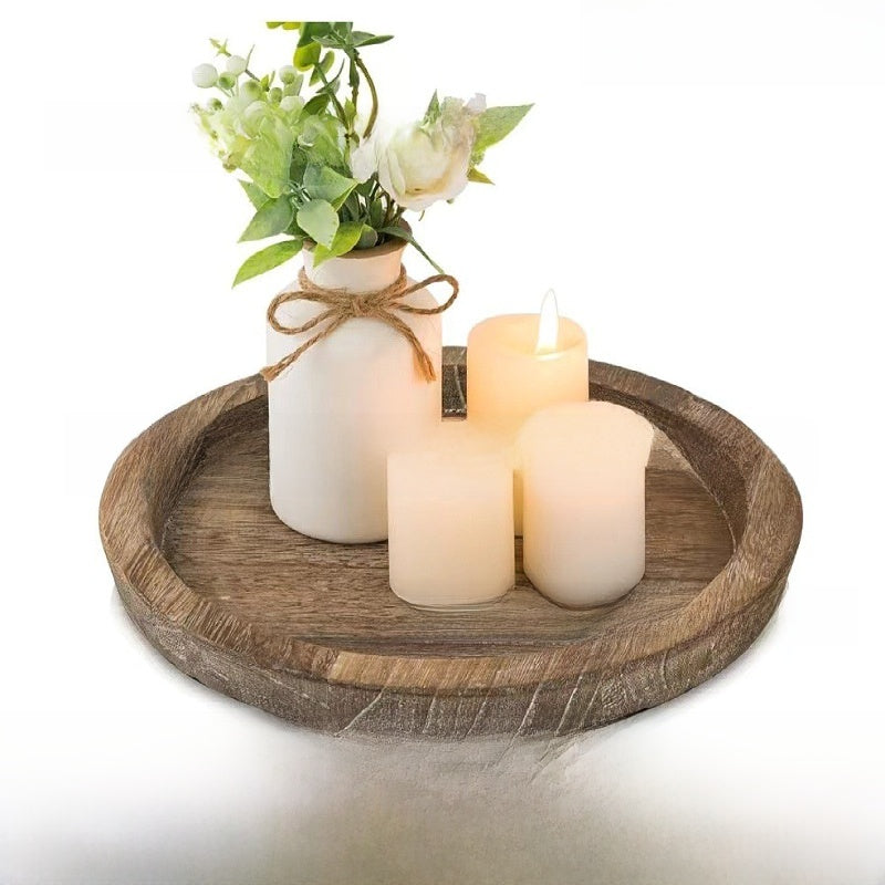 Farmhouse Wooden Storage Tray — view 3