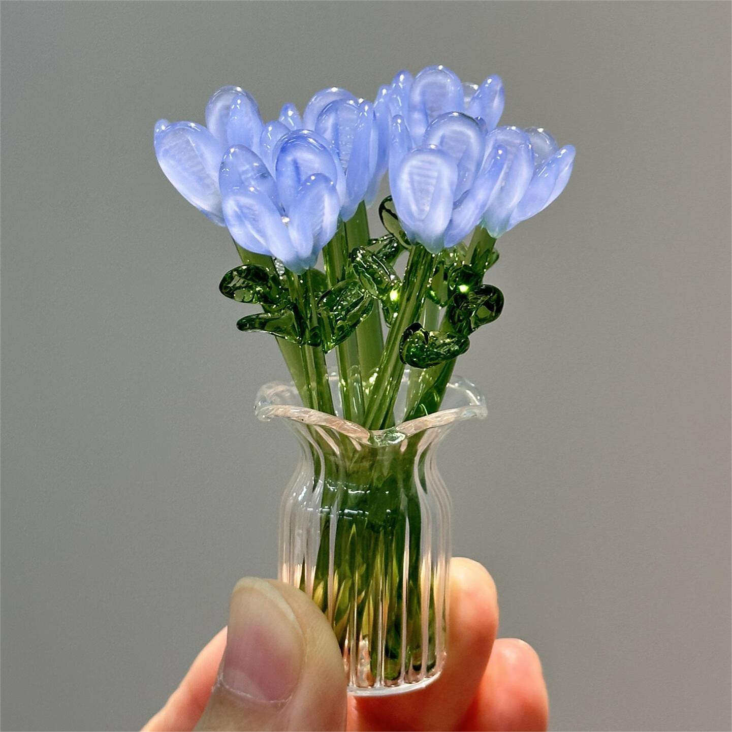 Handmade Glass Bouquet & Vase — hand-blown glass decor | BYHIMSELF