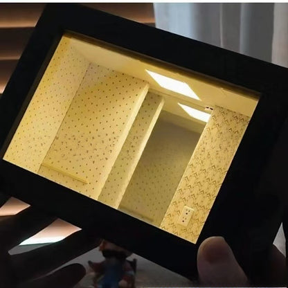Creative Wooden Abyss Mirror Photo Frame — wooden abyss mirror frame | BYHIMSELF
