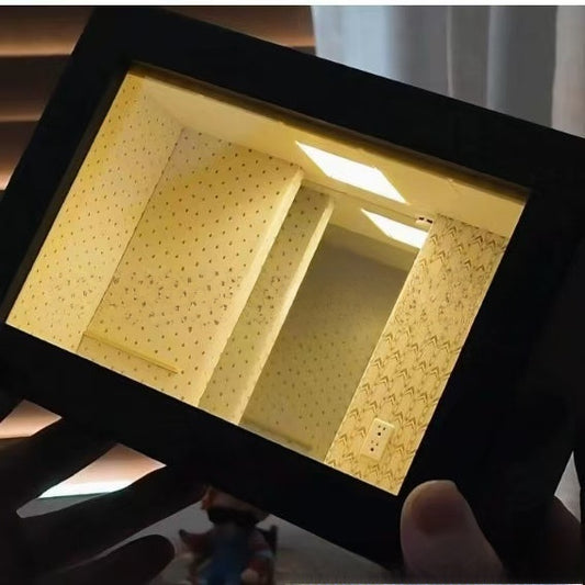 Creative Wooden Abyss Mirror Photo Frame — wooden abyss mirror frame | BYHIMSELF