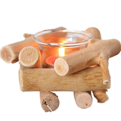 Driftwood-Style Candle Holder — view 5