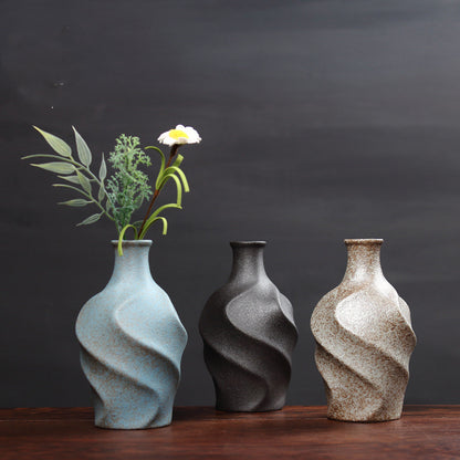 Sculpted Dried-Floral Vase — view 3