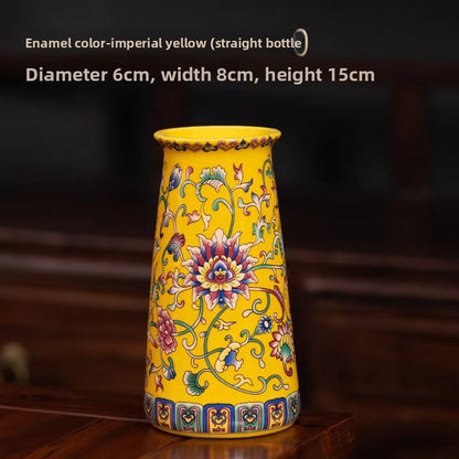 Hand-Enamelled Vase, enamel ceramic — view 8