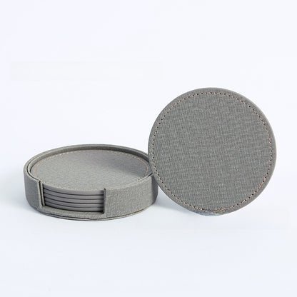 Double-Sided Leather Coaster Set — view 16