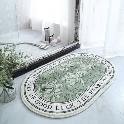 Plush Non-Slip Oval Rug — view 6