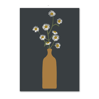 Abstract Woman & Florals Canvas Print — view 10