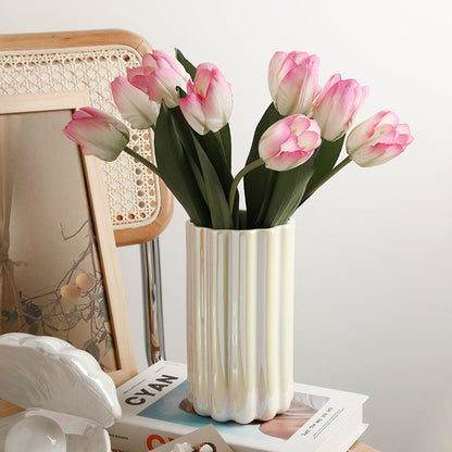 Straight Tube Ceramic Vase — view 4