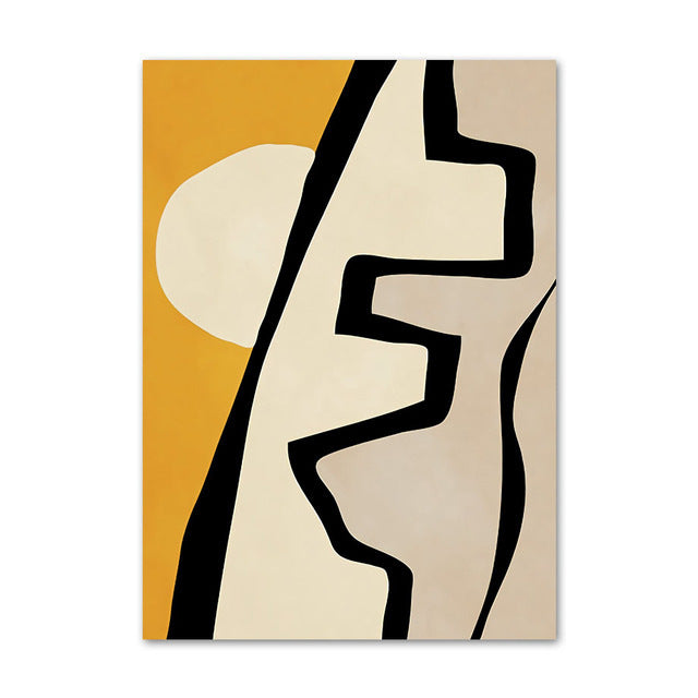 Abstract Woman & Florals Canvas Print — view 7