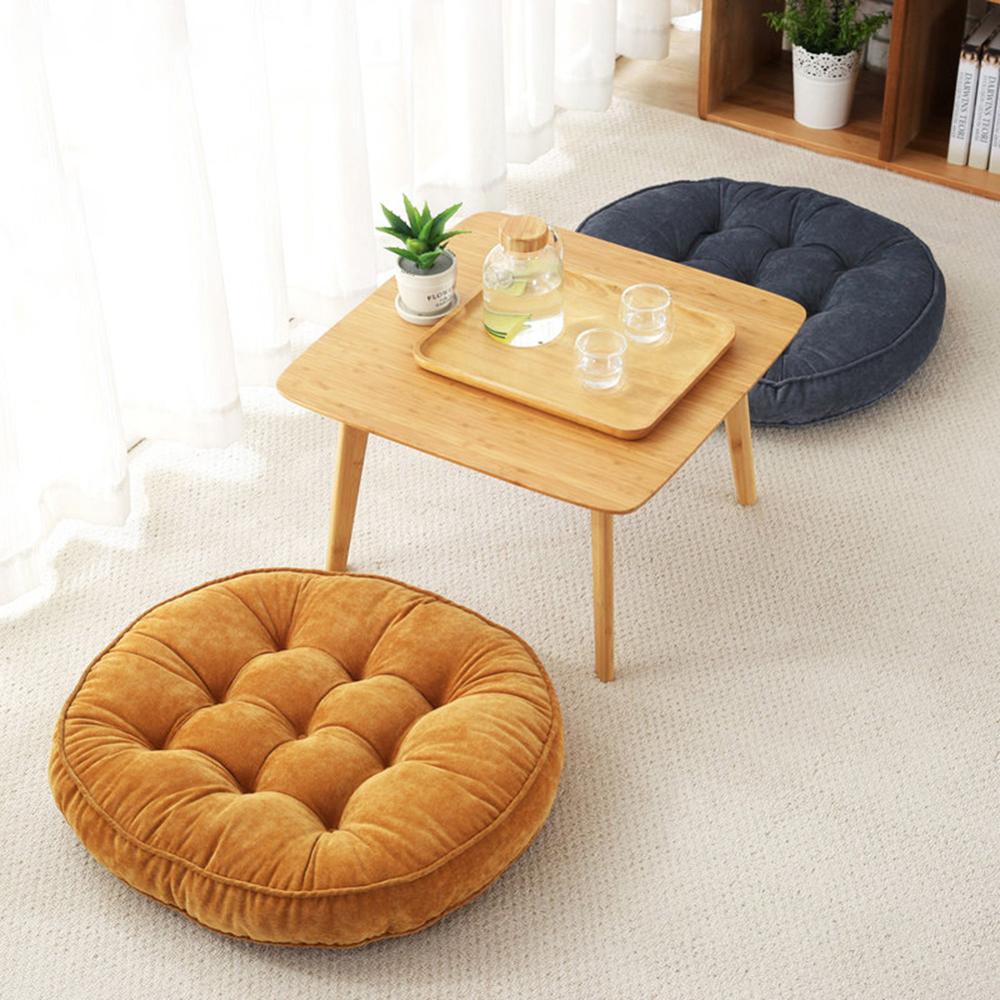 Solid Colour Corduroy Padded Cushion — main view