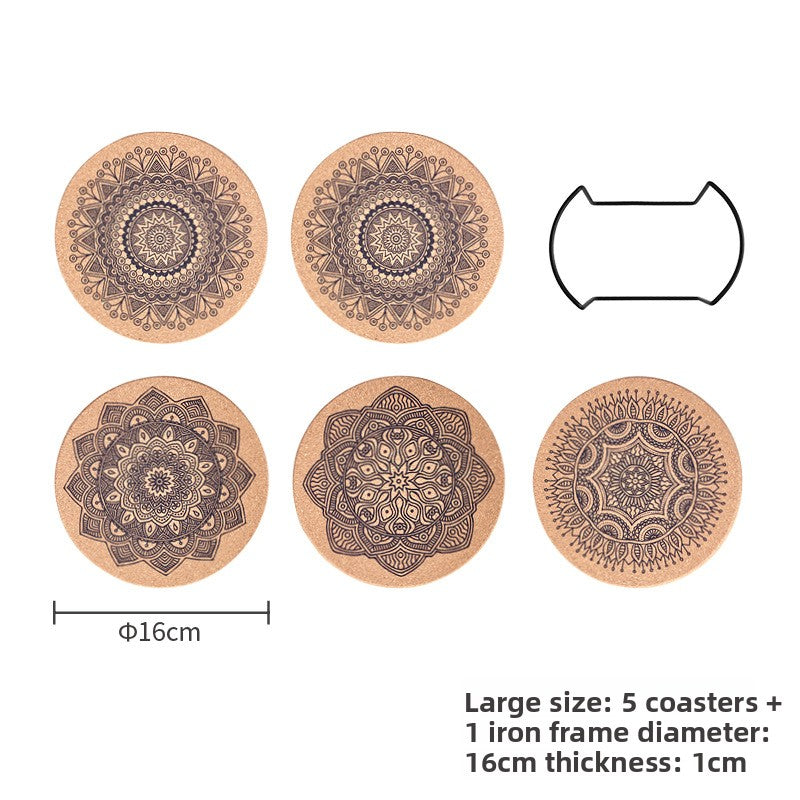 Mandala Cork Coaster Set — view 18
