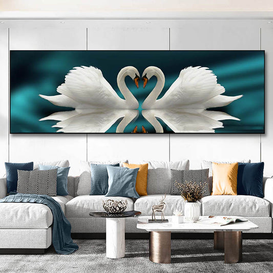 Swan Art Print — elegant bird wall art | BYHIMSELF