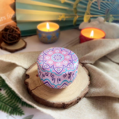 Dried Flower Soy Candle in Tin — view 18