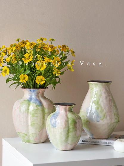 Gradient Artisan Ceramic Vase, artisan vase — view 2