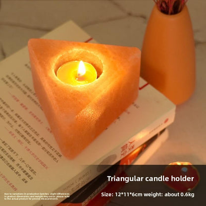 Himalayan Salt Candle Holder, salt decor — view 12