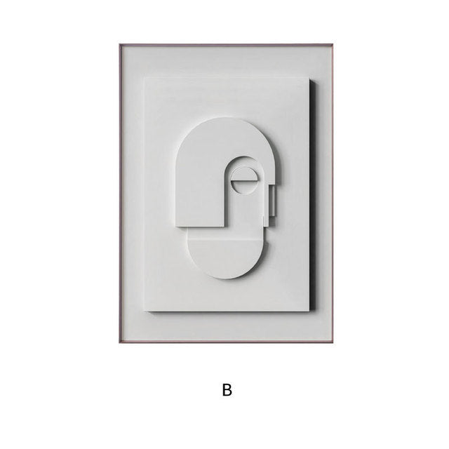 Geometric Abstract Canvas Wall Art — view 7