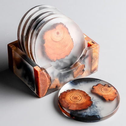 Zen Resin Coaster Set, resin coasters — view 7