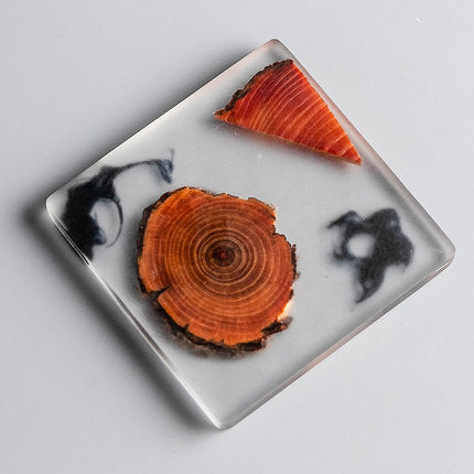 Zen Resin Coaster Set, resin coasters — view 8