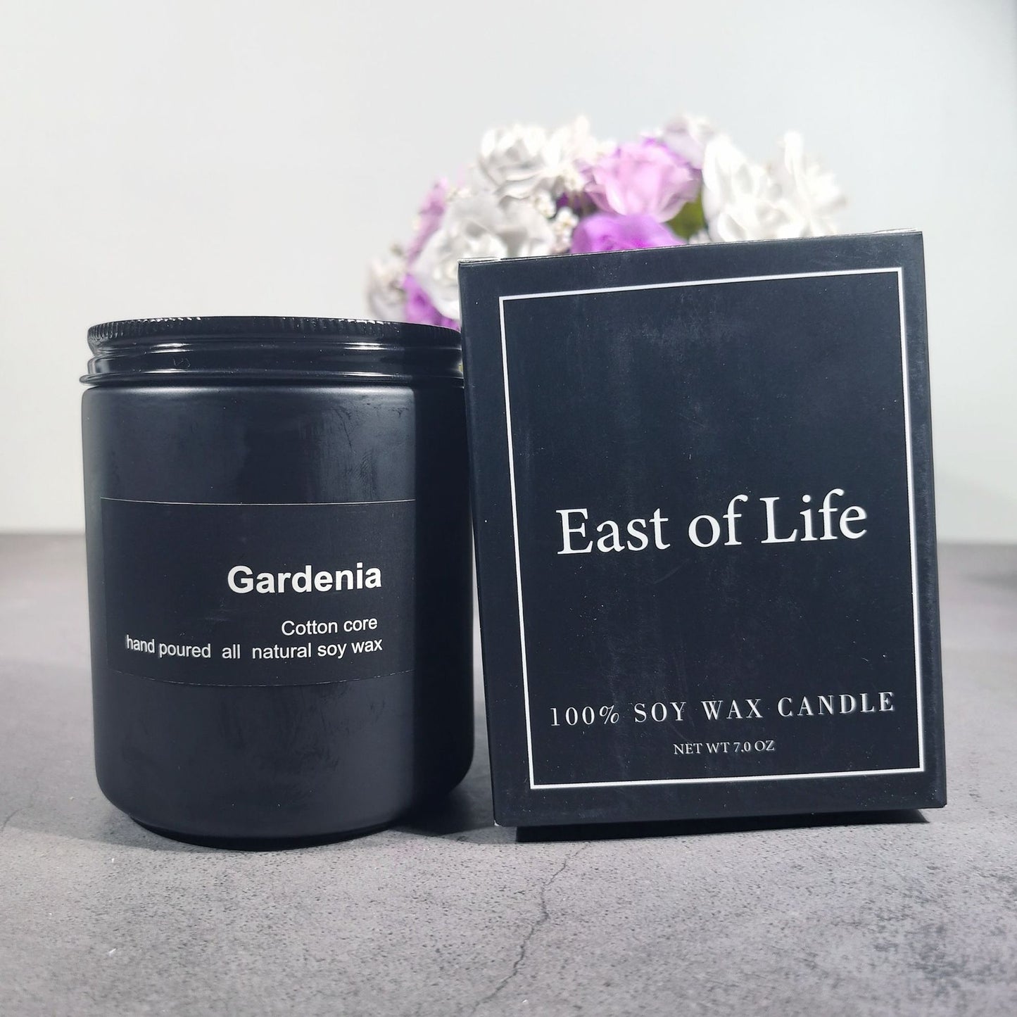 Frosted Glass Smokeless Soy Candle — view 10