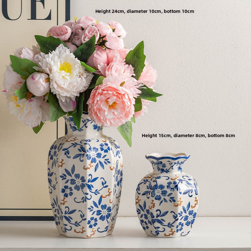 Blue & White Porcelain Vase — view 23