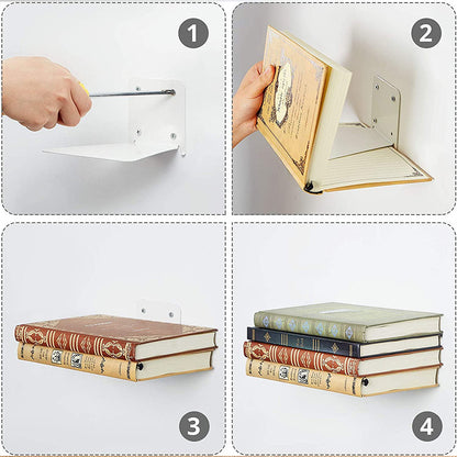 Invisible-Bracket Iron Floating Shelf — view 5
