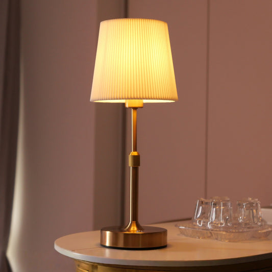 USB Table Lamp, fabric shade USB table lamp — view 2