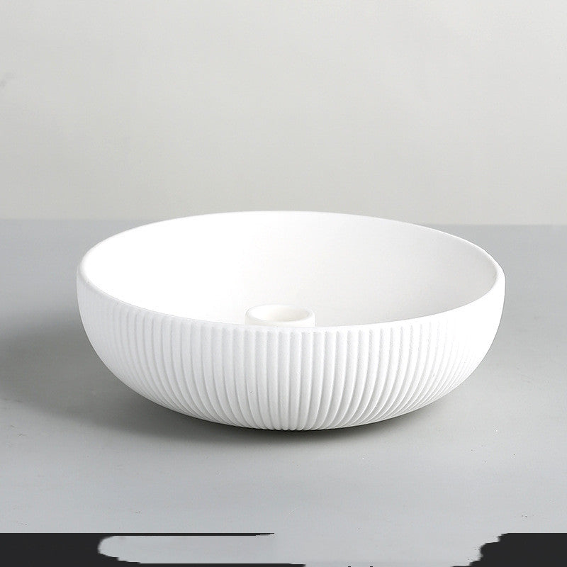 Simple Ceramic Candle Tray — view 4