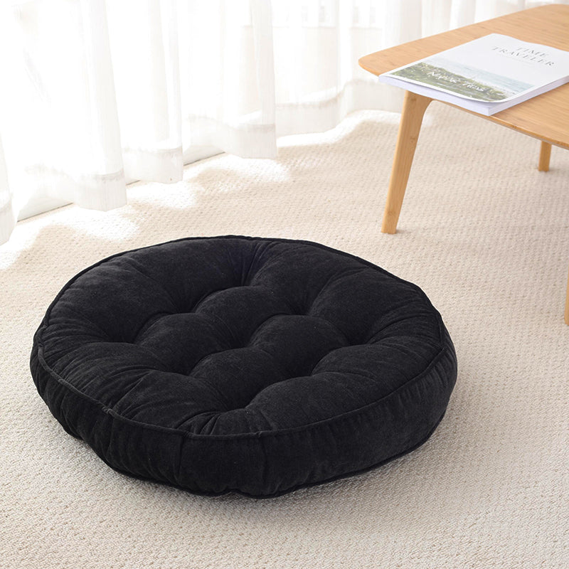Solid Colour Corduroy Padded Cushion — view 5
