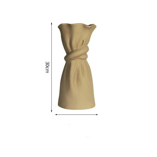Ceramic Paper-Bag Vase — view 3