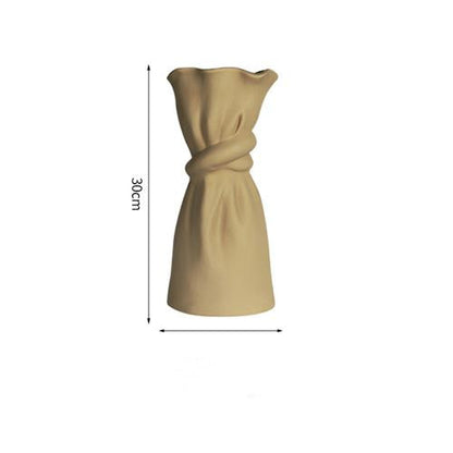 Ceramic Paper-Bag Vase — view 3