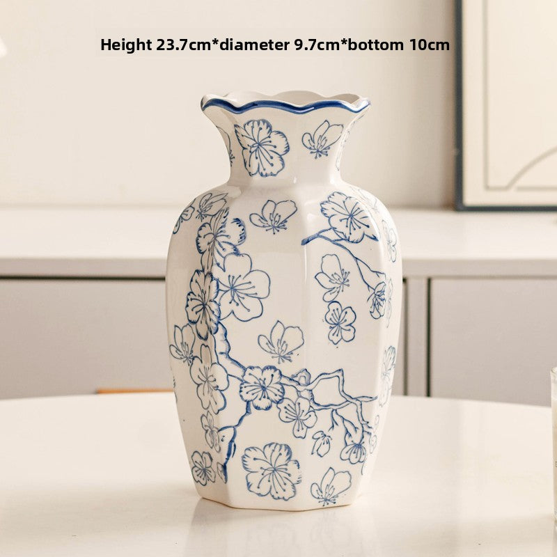 Blue & White Porcelain Vase — view 15