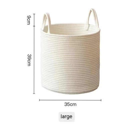Cotton Laundry Storage Basket — view 2