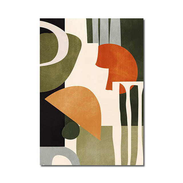 Abstract Woman & Florals Canvas Print — view 12